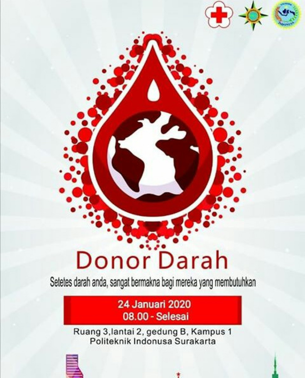 Donor Darah Politeknik Indonusa Surakarta